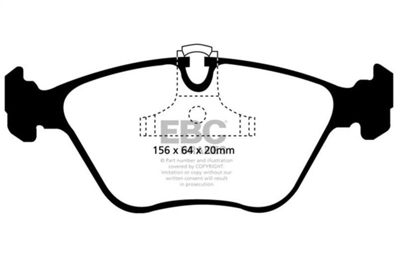 EBC 01-03 BMW 525i 2.5 (E39) Ultimax2 Front Brake Pads - UD725