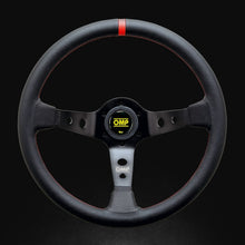 Load image into Gallery viewer, OMP Corsica Racing Steering Wheels 350mm - Black/Red - OD0-1956-073