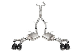 Corsa 2022-25 Cadillac CT5 V Blackwing 3in. Cat-Back w/ Act. Exh. - Dbl X-Pipe - Twin 4.5in. CF Tips - 21320CF
