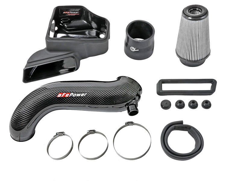 aFe 15-19 VW Golf R (MKVII) L4-2.0L (t) Track Series Carbon Fiber Intake System w/ Pro DRY S Filter - 57-10016D