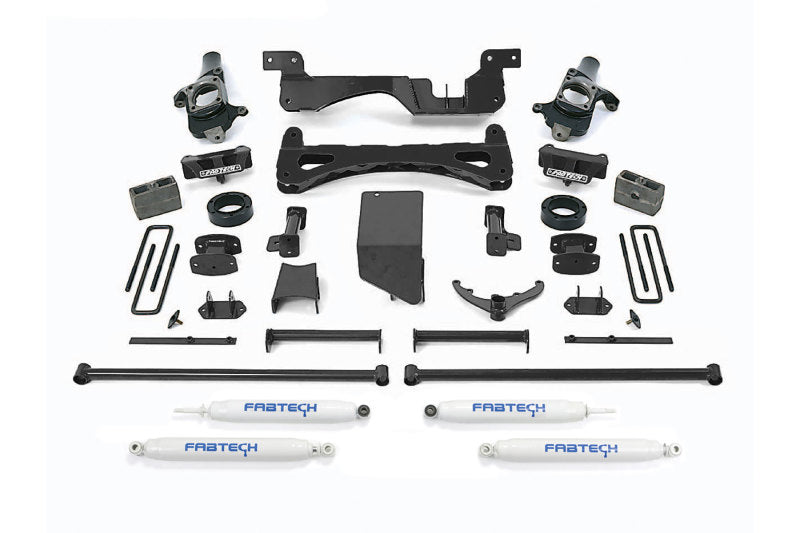 Fabtech 01-10 GM C/K2500HD 6in Perf Sys w/Perf Shks - K1014