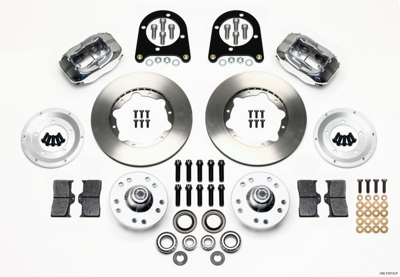 Wilwood Forged Dynalite Front Kit 11.00in Polished 37-48 Ford Psgr. Car Spindle - 140-11013-P