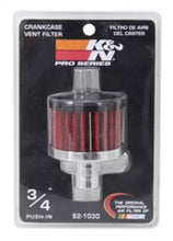 Load image into Gallery viewer, K&amp;N Steel Base Crankcase Vent Filter .75in Vent OD x 2in OD x 1.5in Height - 62-1030