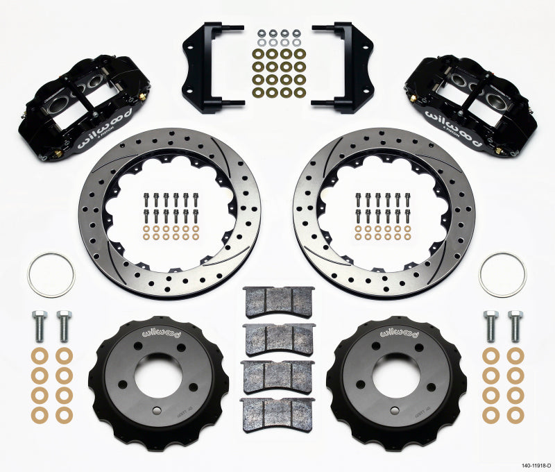 Wilwood Narrow Superlite 6R Front Hat Kit 12.88in Drilled 84-87 Corvette C4 - 140-11918-D