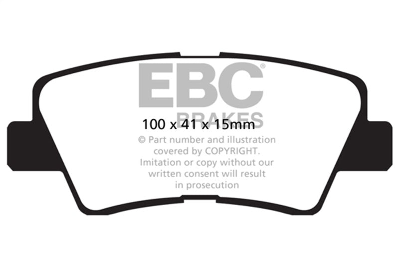 EBC 09-11 Hyundai Azera 3.3 Greenstuff Rear Brake Pads - DP22031
