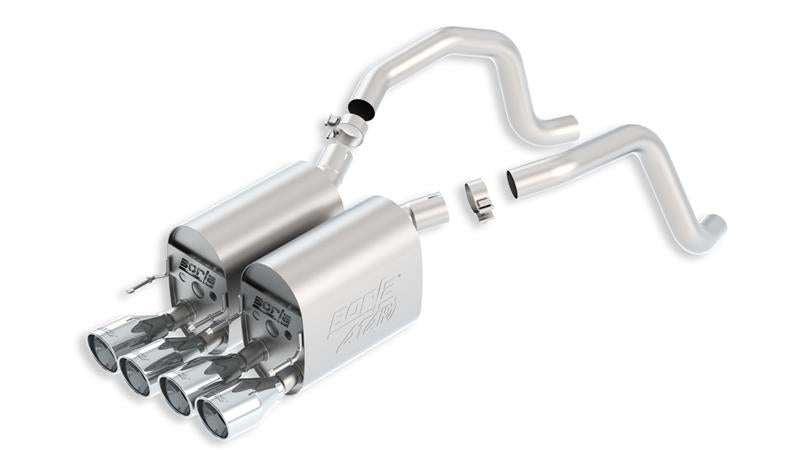 Borla 05-08 Chevrolet Corvette Coupe/Conv 6.0L/6.2L 8cyl Aggressive ATAK Exhaust (rear section only) - 11816