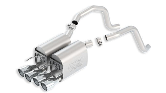 Borla 05-08 Chevrolet Corvette Coupe/Conv 6.0L/6.2L 8cyl Aggressive ATAK Exhaust (rear section only) - 11816