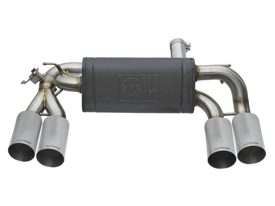 aFe MACHForce XP 3in - 2 1/2in Axle Back 304SS Exhaust w/ Polished Tips 16-17 BMW M2 (f87) - 49-36333-P