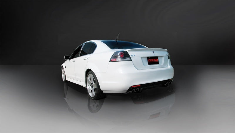 Corsa 2008-2009 Pontiac G8 GXP 6.0L V8 Sport Cat-Back w/ Dual 3in Black Tips - 14950BLK