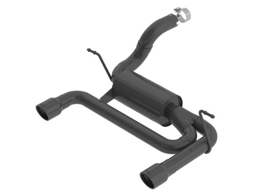 Borla 2018 Jeep Wrangler JL/JLU 3.6L 2DR/4DR S-Type SS Axle Back Black Coated Exhaust w/3.5in Tips - 11956CB