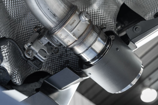 MBRP 2020+ Toyota Supra 3.0L 3in Catback Dual Rear Carbon Fiber Tips - T304 - S43003CF