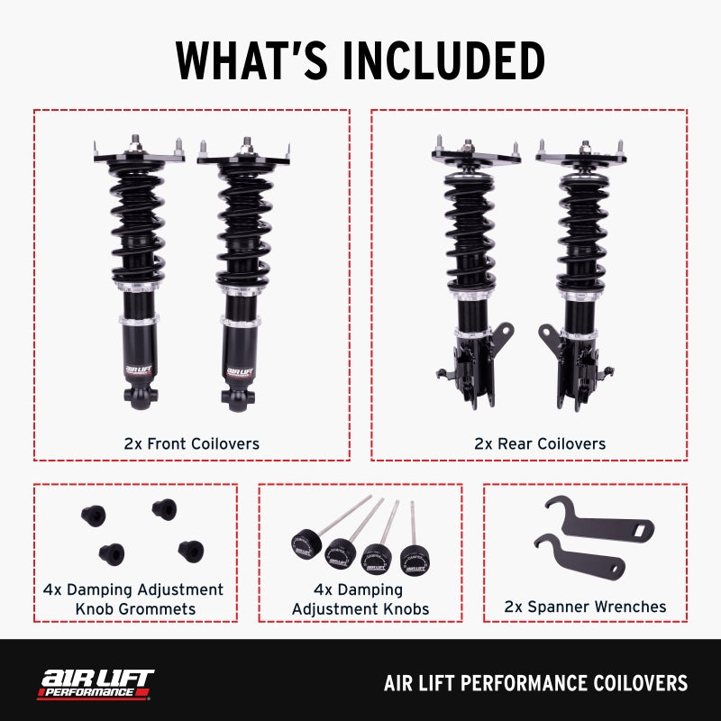 Air Lift Performance 14-24 Infiniti Q50 w/ Ball Lower Mount Coilover Kit - 79011