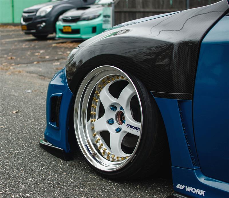 Seibon 08-10 Subaru Impreza STi 10mm Wider Carbon Fiber Fenders - FF0809SBIMPSTI