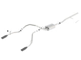 Borla 14 Silv/Sierra C/B Exhaust ATAK 1500 5.3L V8 AT/MT 2&4WD Ext Cab (78.7) WB - Black Chrome - 140537BC