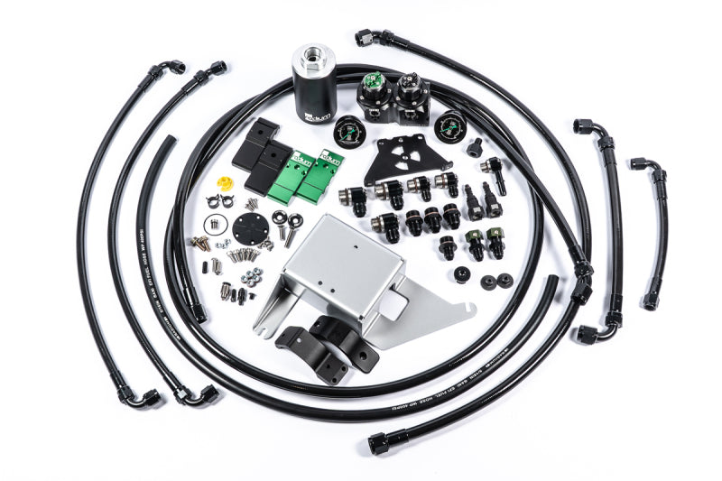 Radium Engineering 2018+ Ford Mustang Fuel Hanger Plumbing Kit - Stainless Filter - 20-1817-03