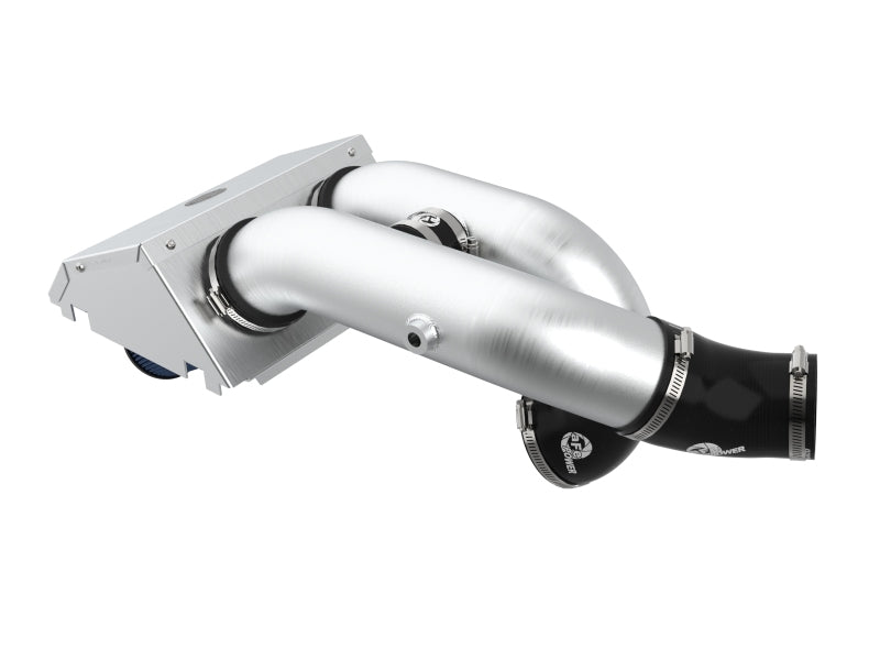 aFe Rapid Induction Pro 5R Cold Air Intake System Brushed 21-22 Ford F-150 Raptor V6-3.5L (tt) - 52-10015RH