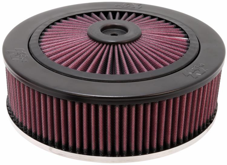 K&N X-Stream Top Filter - Red - Size 9in - 5.125in Neck Flange / 2.75in Height - 66-3150