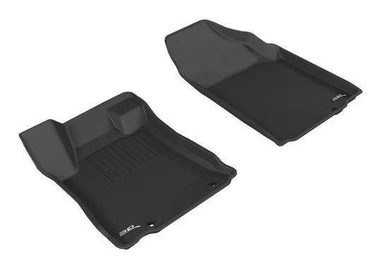 3D MAXpider 2016-2018 Nissan Altima Sedan Kagu 1st Row Floormat - Black - L1NS09211509
