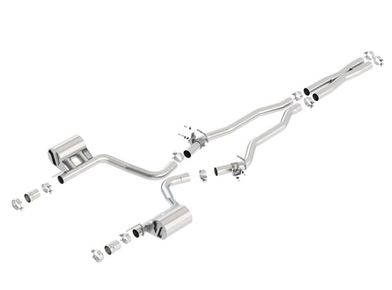 Borla 2015 Dodge Challenger SRT/392 Hemi 6.4L V8 ATAK Catback Exhaust w/ Valves Factory Bezel - 140641