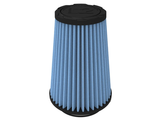 aFe POWER Universal Clamp-On Air Filter w/ D2 Dura-Dry Media - 3-1/2in F x 5in B x 3-1/2in T x 7in H - 21-35507V