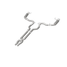 Load image into Gallery viewer, MagnaFlow Cat Back, SS, 3in, Competition, Dual Split Polished 4.5in Tips 2015 Ford Mustang GT V8 5.0 - 19101