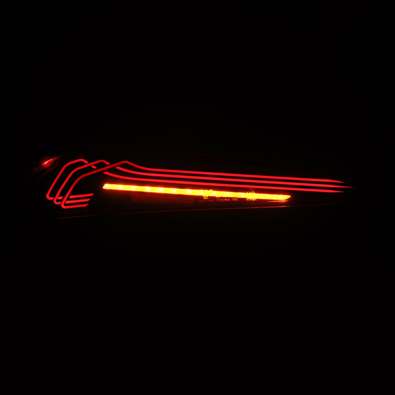 AlphaRex 20-24 Toyota Supra LUXX-Series Laser Style LED Tail Lights Black - 609010