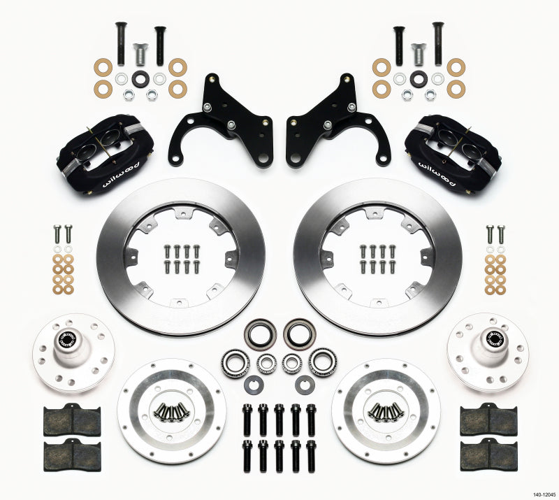 Wilwood Forged Dynalite Front Kit 12.19in 69-70 Impala Drum/Disc 69-82 Vette - 140-12045