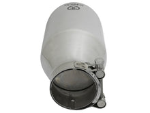 Load image into Gallery viewer, aFe Takeda 304 Stainless Steel Clamp-On Exhaust Tip 2.5in. Inlet / 4.5in. Outlet / 9in. L - Polished - 49T25454-P09