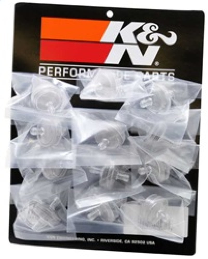K&N Stainless Mesh Fuel Filter 12in LN Gas Filter .25in FLG 1.75in L - 81-0230