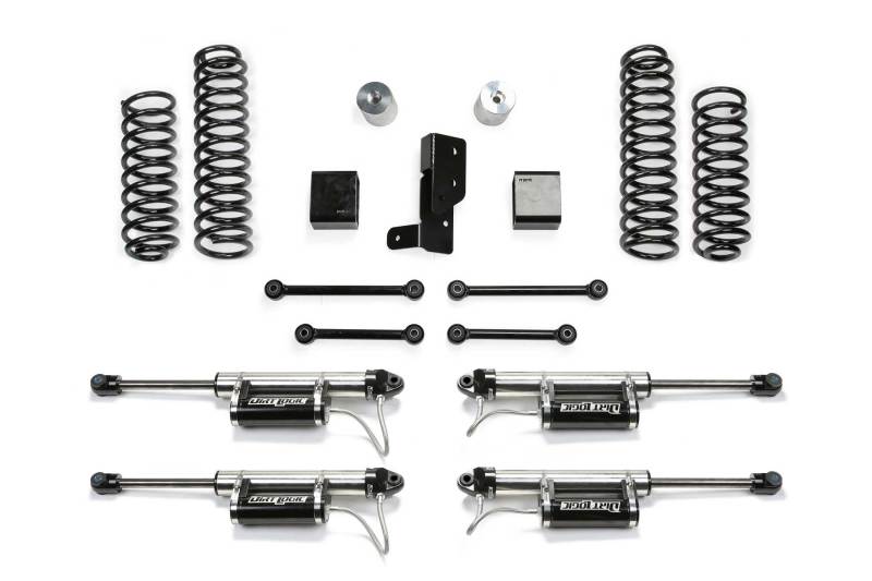 Fabtech 18-21 Jeep JL 4-Door 4WD 3in Sport System w/Dl Resi - K4108DL