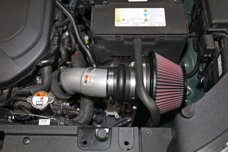K&N 14-16 Kia Soul L4 2.0L Typhoon Cold Air Intake Aluminum Silver - 69-5313TS