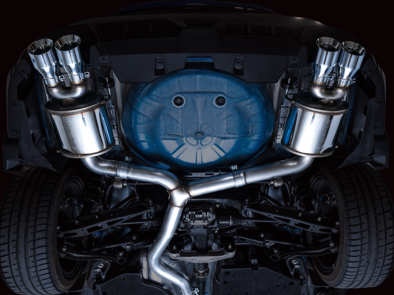 AWE Tuning 2022+ VB Subaru WRX Touring Edition Exhaust - Chrome Silver Tips - 3015-42979