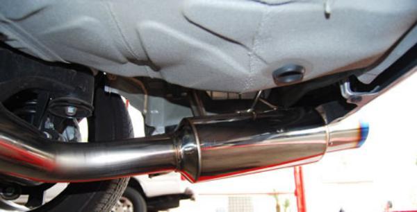Invidia 08-09 WRX Sedan 76mm (101mm tip) RACING Titanium Tip Cat-back Exhaust - HS08SW4GST