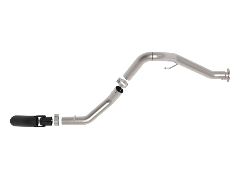 aFe 2021+ Jeep Gladiator V6-3.0L (td) Vulcan Series 3in 304SS HT DPF-Back Exhaust System - Black Tip - 49-38094-B
