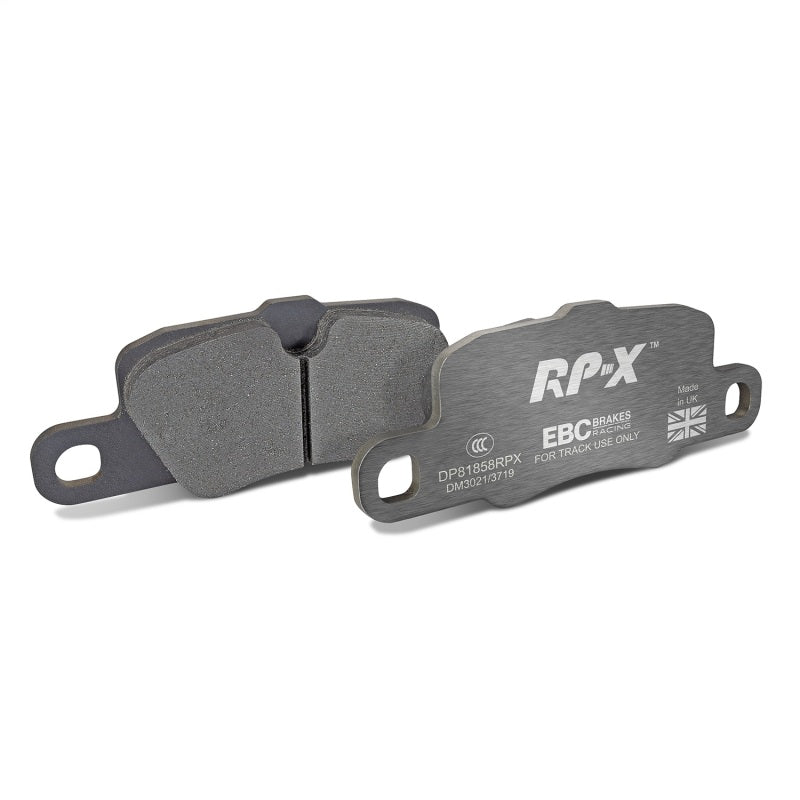 EBC Racing 12-15 Porsche 911 (991) Carrera S 3.8L (Cast Iron Rotor Only) RP-X Rear Brake Pads - DP81858RPX
