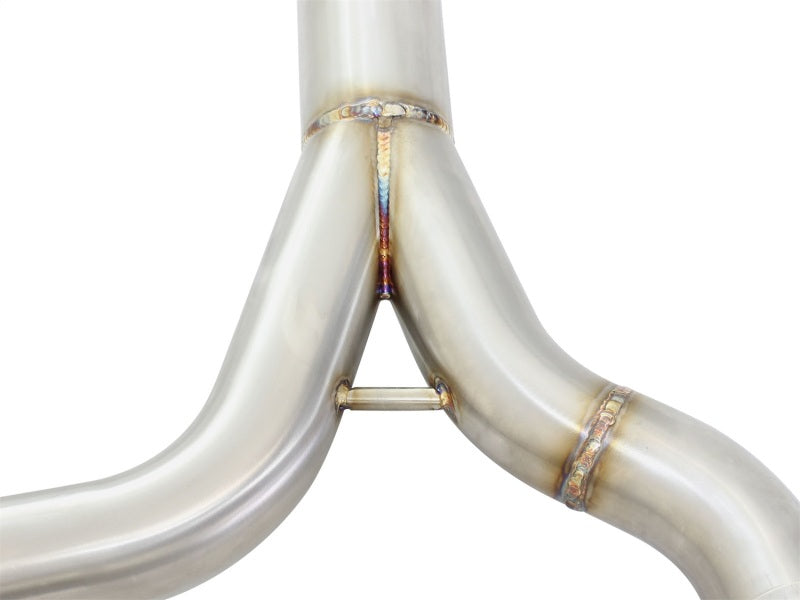 aFe MACHForce XP SS-304 Black Tip 2.5in Dia Cat Back Exhaust 12-14 BMW 335i (F30) 3.0L (t) - 49-36326-B