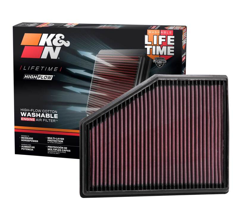 K&N 15-18 BMW 740I L4-3.0L F/I Replacement Drop In Air Filter - 33-3079