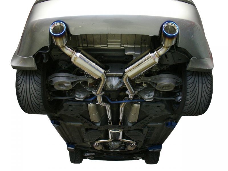 Injen 03-08 350Z Dual 60mm SS Cat-Back Exhaust w/ Built In Resonated X-Pipe - SES1987TT
