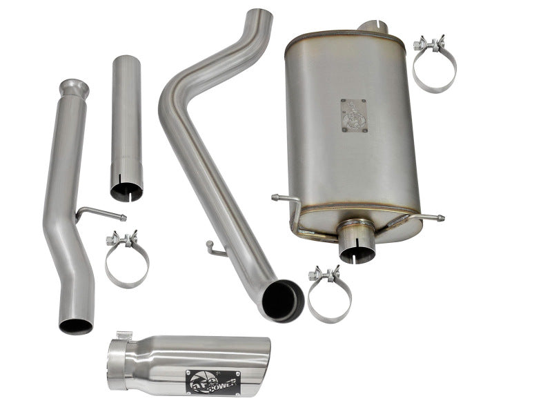 aFe MACHForce XP Exhausts Cat-Back Polished Tips 09-17 GM Silverado 1500 4.3/5.3L RegCab SB/LB - 49-44072-P