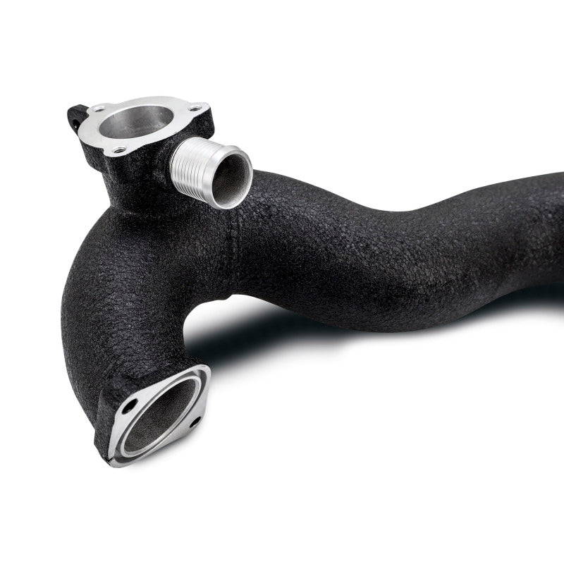 Mishimoto 2024+ Ford Mustang EcoBoost Charge Pipes - Wrinkle Black - MMICP-MUS4-24WBK