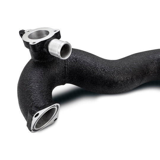 Mishimoto 2024+ Ford Mustang EcoBoost Charge Pipes - Wrinkle Black - MMICP-MUS4-24WBK