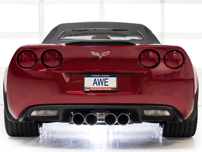 AWE Tuning 09-13 Chevrolet Corvette 6.2L Touring Edition Axle-Back Exhaust w/ Chrome Silver Tips - 3015-42662