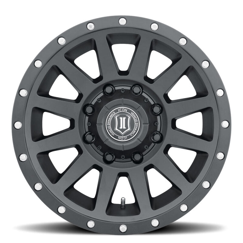 ICON Compression HD 18x9 8x165.1 12mm Offset 5.5in BS - Satin Black Wheel - 2018908055SB