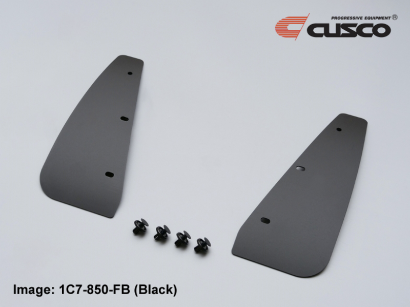 Cusco 2022+ Toyota GR Yaris EVA Bolt On Front Mud Flaps - Black - 1C7 850 FB