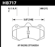 Load image into Gallery viewer, Hawk AP Racing CP7040D54 HPS 5.0 Brake Pads - HB717B.660