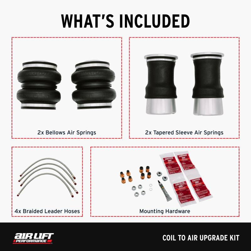 Air Lift 15-21 Subaru WRX / 15-21 Subaru WRX STI Coil to Air Upgrade Kit - 83001