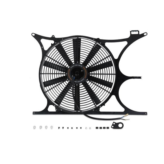 Mishimoto 92-99 BMW E36 Performance Alum. Fan Shroud Kit w/Elec. Fan Controller (NPT & Probe Incl.) - MMFS-E36-92K