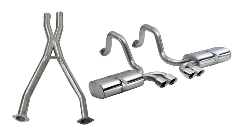 CORSA 97-04 Corvette C5 Sport 2.5 Cat-Back Exhaust System 4in Twin Tips - 14111CB
