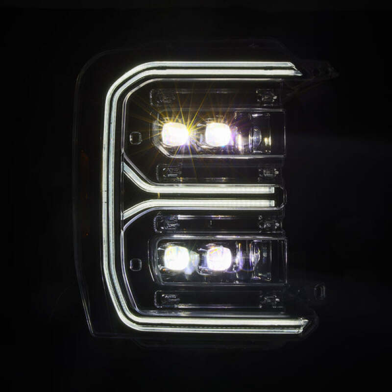 AlphaRex 23-26 Ford F-250 SD NOVA LED Proj Headlights Alpha Blk w/Activ Light/Seq Signal/Switchback - 880894
