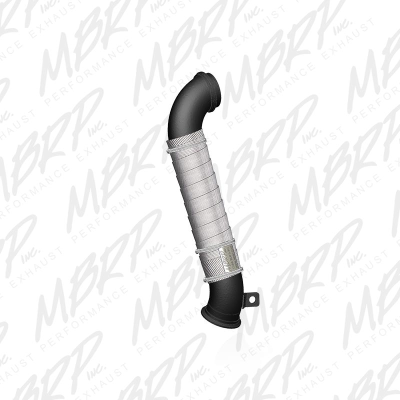 MBRP 04.5-2010 Chev/GMC 6.6L Duramax Black 3in Down Pipe - GMCA424